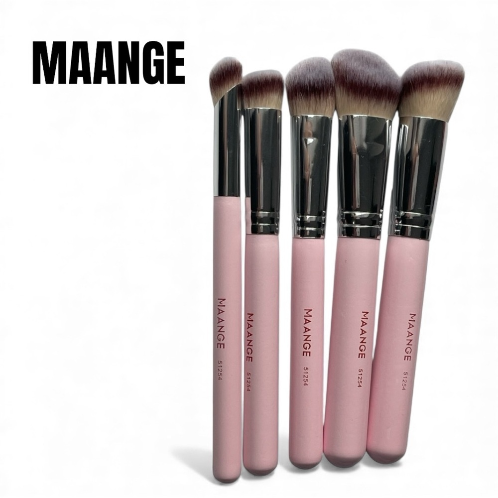 004 MAANGE Pink Makeup Brush Set